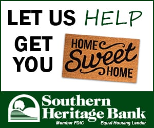 Southern Heritage Bank Home Sweet Home Portrait Ad 6.23.21
