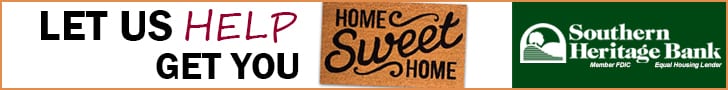 Southern Heritage Bank Home Sweet Home Banner Ad 6.23.21